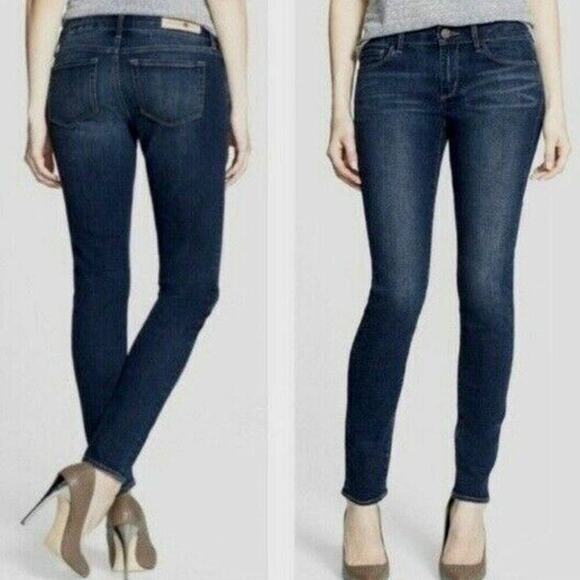 Treasure & Bond Women's Blue Dark/Med Wash Skinny Fit Denim Jeans Size W25 New - Picture 1 of 8